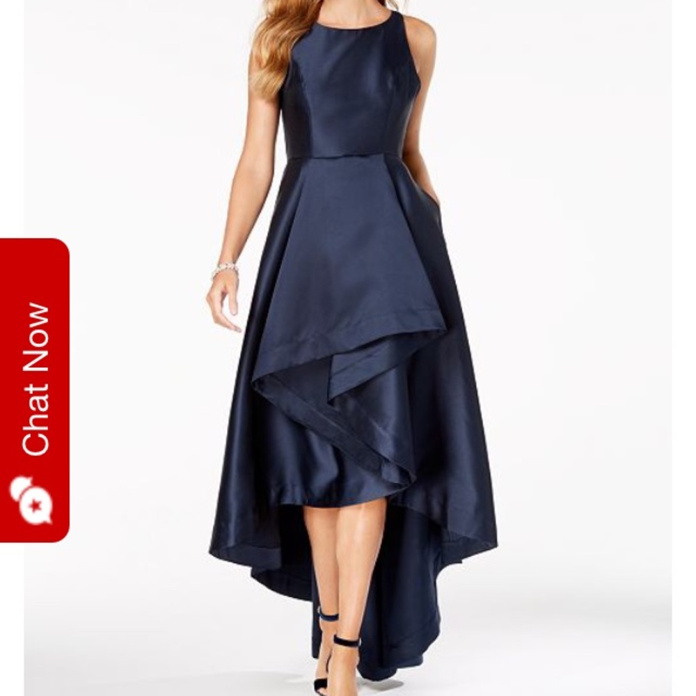 Midnight blue,formal dress. High low